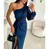 One-Shoulder Evening Dress for Women