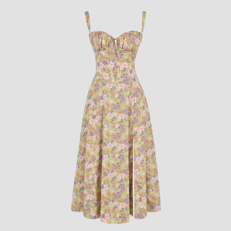 Amelie | Women's Corset Summer Dress | Midi
