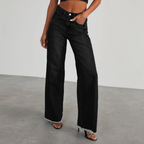 Damen Loose Fit Jeans | Raw-hem