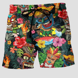 Jeremiah | Men's Swim Trunks | Shorts with Graffiti Print