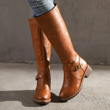 Women's Knee-High Boots | Non-Slip with Buckle