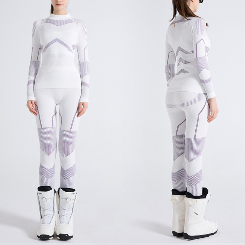 Women’s Ski Thermal Underwear | Base Layer with Quarter Zip