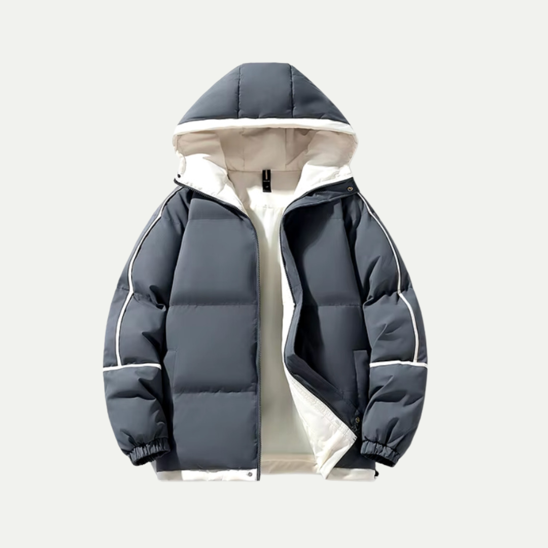 Men's Winter Jacket | Puffer Jacket with Hood & Luxury Style