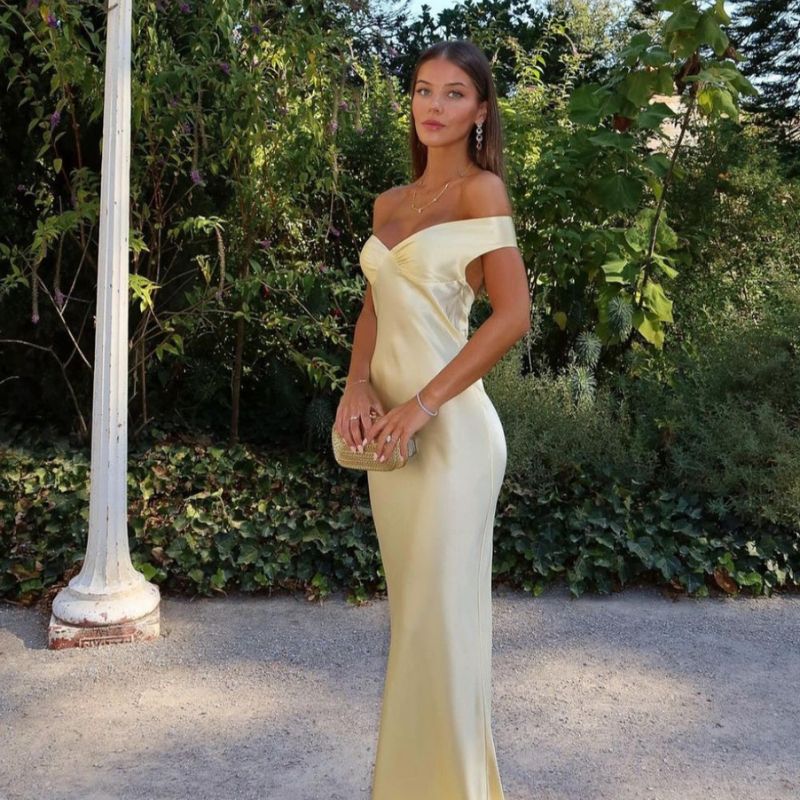Estelle | Rückenfrei Hochzeitsgast Kleid | Maxi
