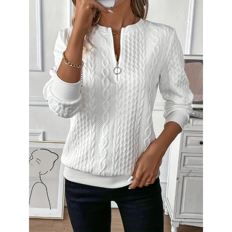 Damen Pullover | Strick | Mit Zipper