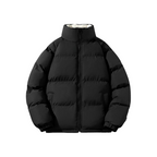 Men's fleece-lined and padded puffer jacket