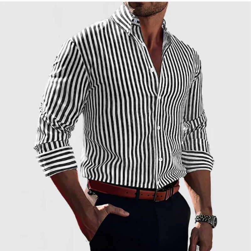 Herren Hemd Gestreift | Slim Fit