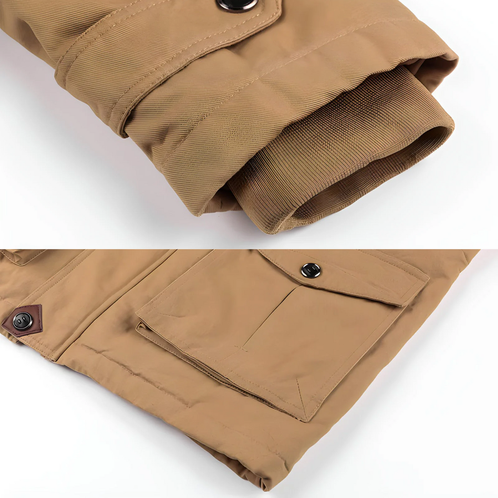 Herren Winterjacke | Militär Style mit Taschen