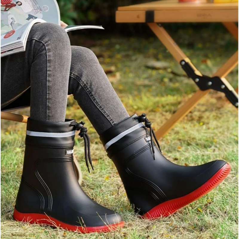 Gummistiefel Herren | Regenfest und wasserdicht mit Kordelzug