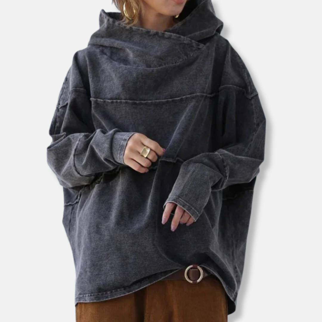 Women’s Oversized Hoodie | Draped Collar