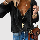 Bryanna | Boho summer top with long sleeves for women