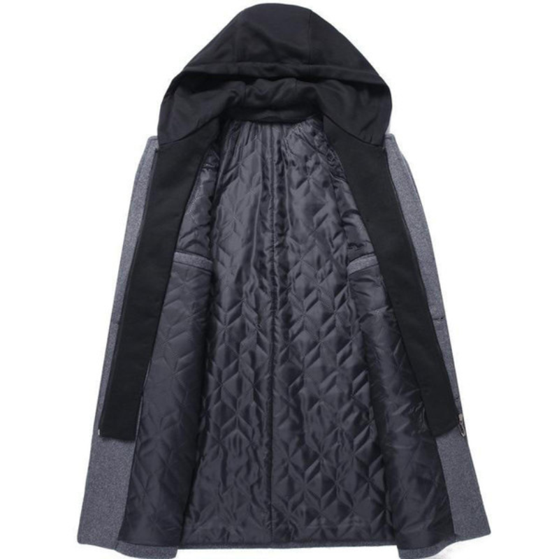 Men's Coat with Detachable Hood | Winter