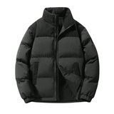 Blaise | Quiltet vinterjakke til mænd med varm foring og høj krave-Sort-Blaise | Quiltet vinterjakke til mænd med varm foring og høj krave - €52-Bentzen Butik