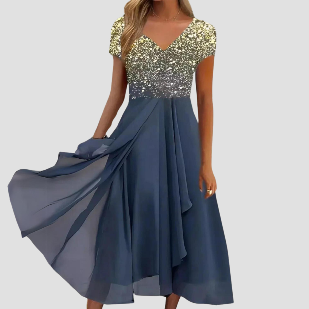 Alina | Damen Luftige Kleider | Maxi