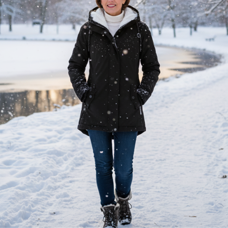 Damen Parka Winterjacke | Sherpa Gefüttert & Warm