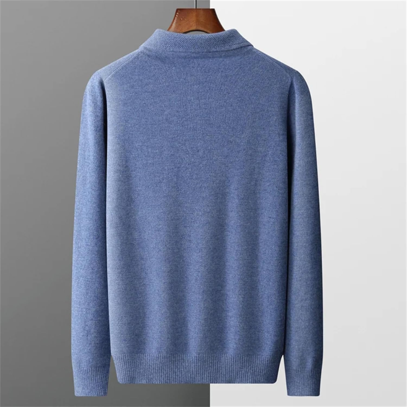 Men's Polo Sweater | Cashmere Feel