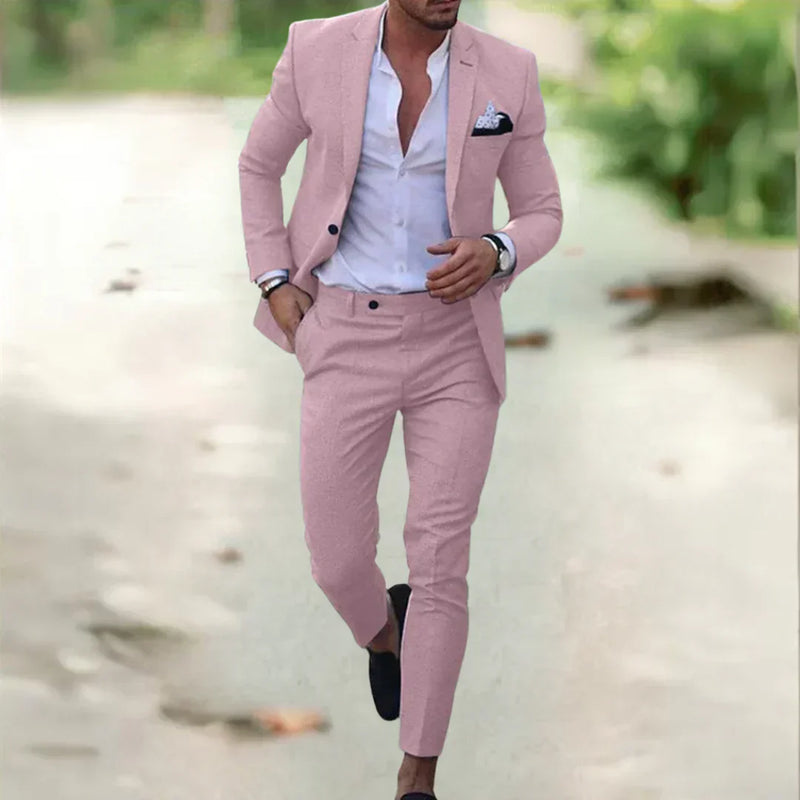 Nathan | Herren Sommer Anzug | Leinen stil