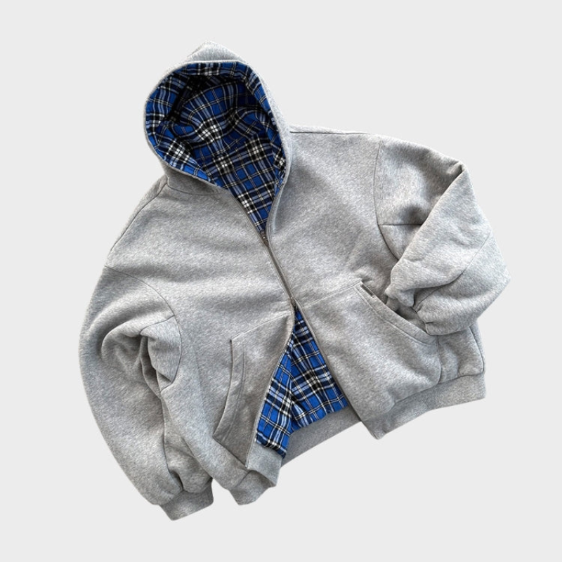 Reversible Hoodie | Oversize & reversible jacket Y2K style