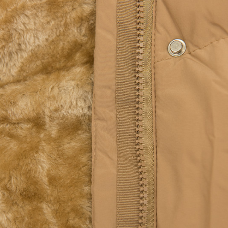 Damen Lange Winterjacke | Gefutterd mit Kapuze