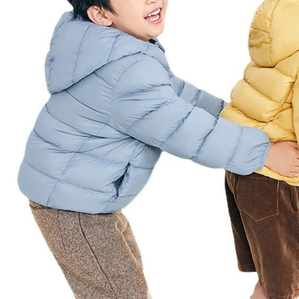 Kids Quilted Jacket with Hood | Lightweight