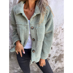 Damen Übergangsjacke | Plüsch & Mit Kragen