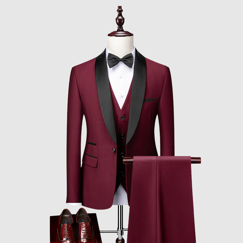 Wiktor | Herren Anzug Slim-Fit | 3- Teilig