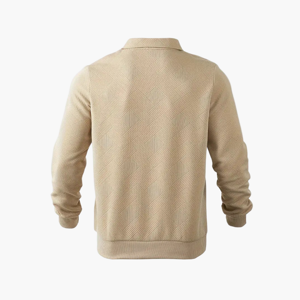 Herren Polo Pullover | Mit Reißverschluss
