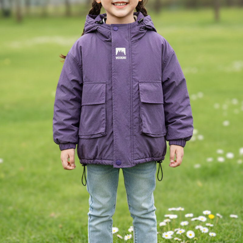 Kids Hooded Jacket | Windproof Transitional Jacket