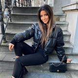 Women's quilted jacket | Short & Black