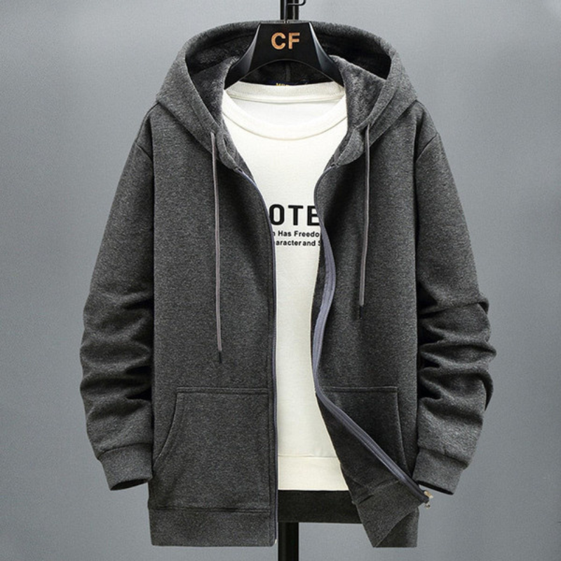 Kapuzenjacke Herren Sweat | Mit Reißverschluss