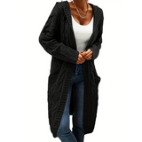 Women's Long Cardigan | Knit Jacket with Pockets
