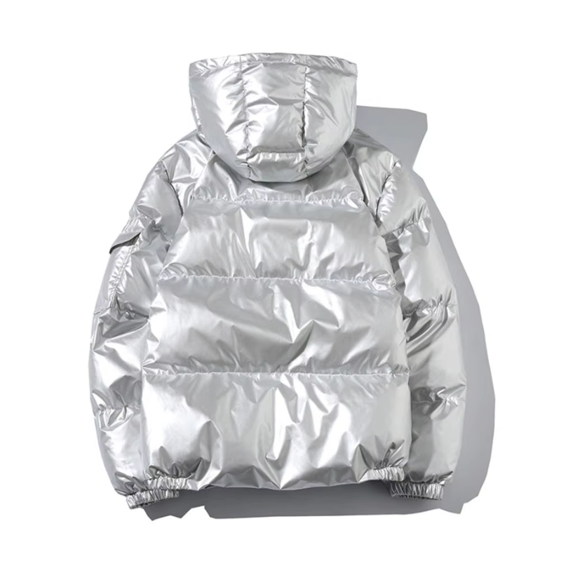 Metallic Windproof Winter Jacket | Puffer Jacket