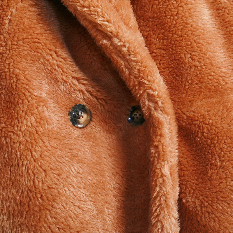 Ärmelloser Damen-Teddy-Mantel | Warme