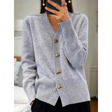 Women's cardigan with heart buttons