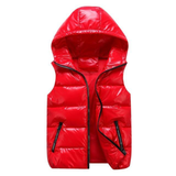 Women's Puffer Vest | Metallic & Hooded