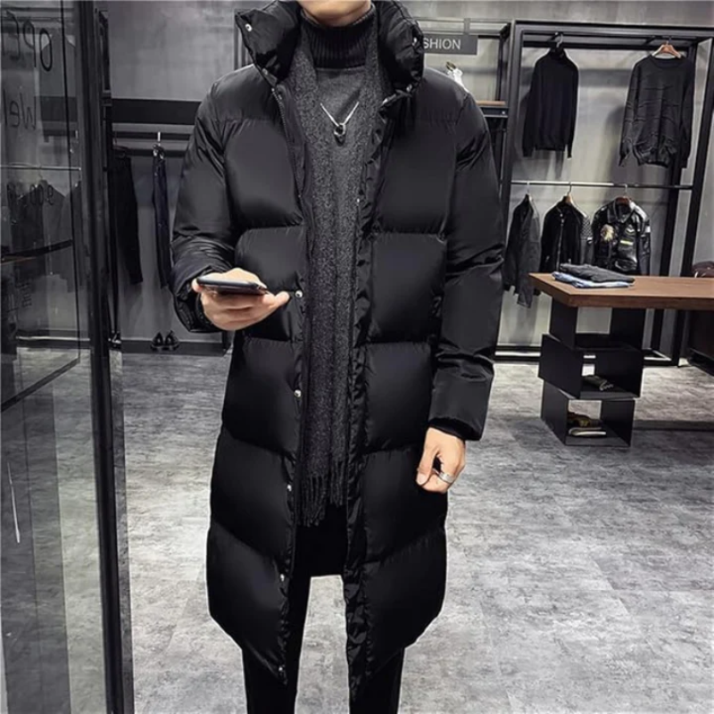 Men's Puffer Jacket | Long & Warmly Lined