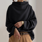 Damen Pullover | Hoher Kragen & Lockere Passform