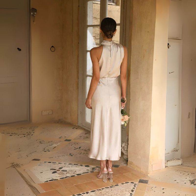 Mariselle | Sleeveless Wedding Guest Dress | Maxi