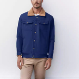 Men's Canvas Jacket | With Teddy Collar | Winter
