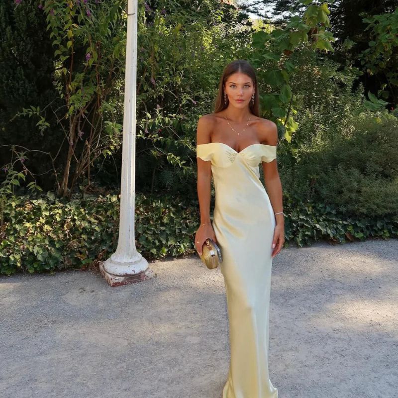 Rückenfrei Hochzeitsgast Kleid | Maxi