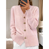 Women's cardigan with heart buttons