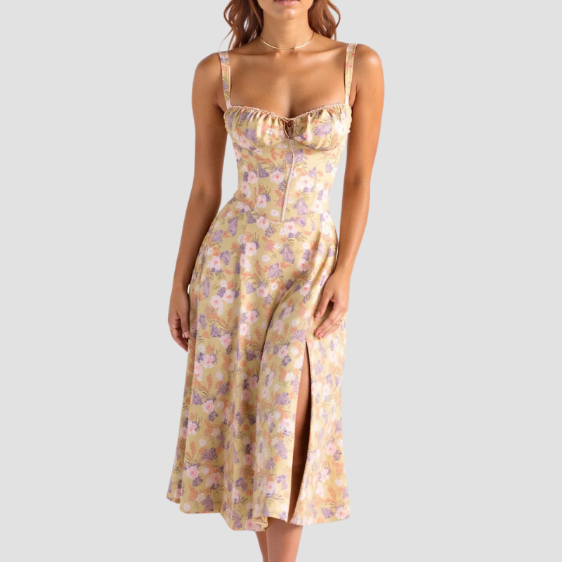 Amelie | Damen Korsett Sommerkleid | Midi