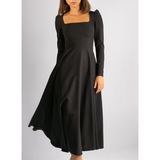 Women's A-line Wedding Guest Dress | Maxi & Long Sleeve