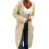Women's Long Cardigan | Knit Jacket with Pockets