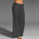 Yselle | Women's Lightweight Summer Trousers | Linen Look