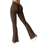 Damen Sportleggings | Flared mit Scrunch Detail