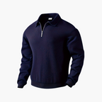Herren Polo Pullover | Mit Reißverschluss