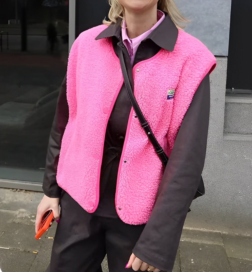Bea | Damen Strick-Cardigan ohne Ärmel