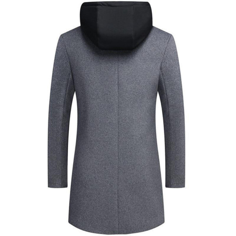 Men's Coat with Detachable Hood | Winter