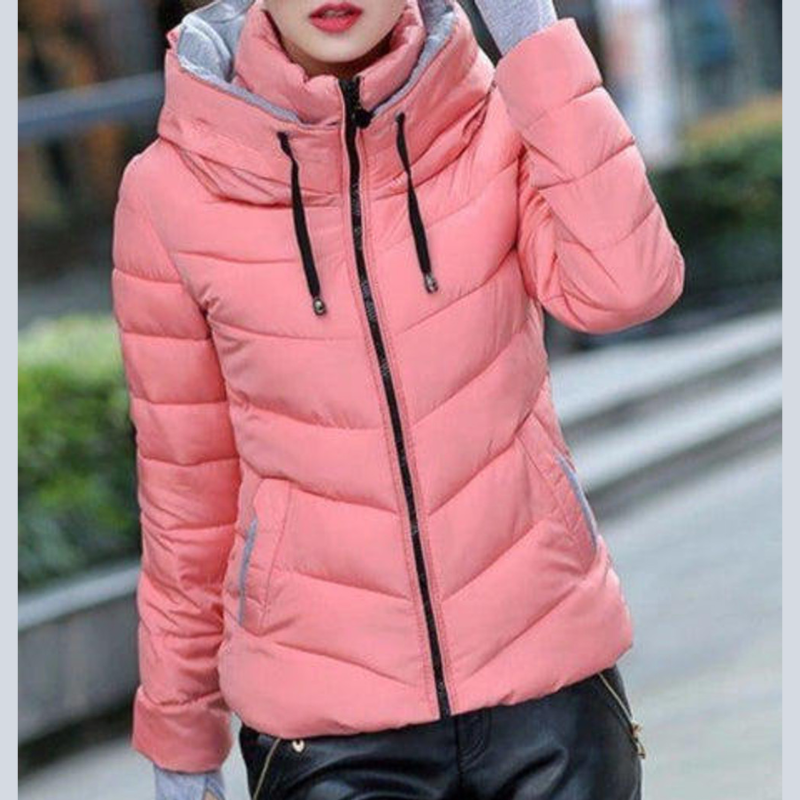 Damen Steppjacke mit Kapuze | Daunen